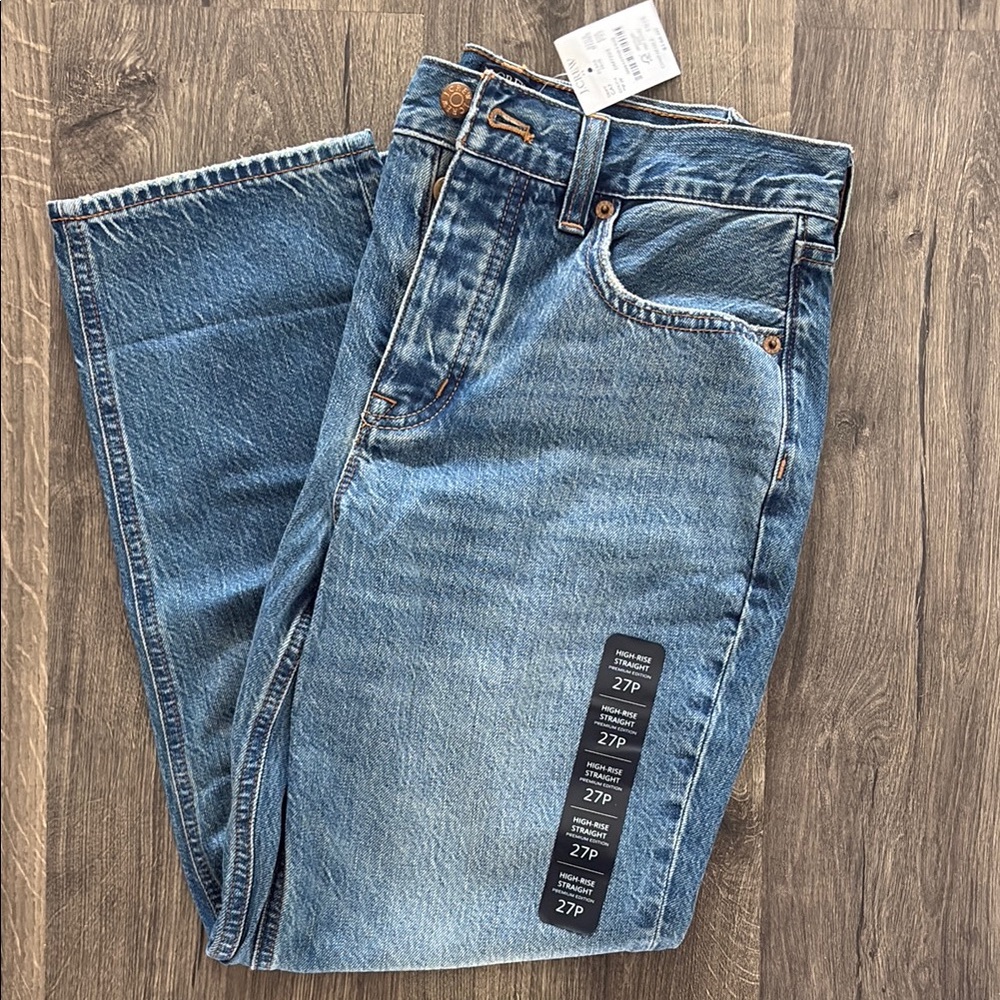 J. Crew High Rise Straight Leg Jean